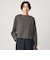 ＜スタイリスト兵藤千尋さんコラボ＞クロップド ワイド ロングスリーブ Tシャツ UVカット