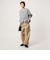 【WEB限定】＜at ease＞ダブルフェイス クルーネック カットソー カーディガン