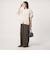 【WEB限定】＜at ease＞ダブルフェイス クルーネック カットソー カーディガン