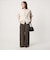 【WEB限定】＜at ease＞ダブルフェイス クルーネック カットソー カーディガン