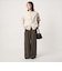【WEB限定】＜at ease＞ダブルフェイス クルーネック カットソー カーディガン