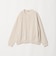 【WEB限定】＜at ease＞ダブルフェイス クルーネック カットソー カーディガン