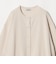 【WEB限定】＜at ease＞ダブルフェイス クルーネック カットソー カーディガン