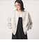 【WEB限定】＜at ease＞ダブルフェイス クルーネック カットソー カーディガン