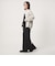 【WEB限定】＜at ease＞ダブルフェイス クルーネック カットソー カーディガン