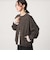 【WEB限定】＜at ease＞ダブルフェイス クルーネック カットソー カーディガン