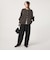 【WEB限定】＜at ease＞ダブルフェイス クルーネック カットソー カーディガン