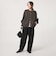 【WEB限定】＜at ease＞ダブルフェイス クルーネック カットソー カーディガン