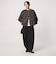 【WEB限定】＜at ease＞ダブルフェイス クルーネック カットソー カーディガン