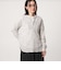 【WEB限定】＜at ease＞ワッフル ヘンリーネック  フラワープリント カットソー