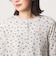 【WEB限定】＜at ease＞ワッフル ヘンリーネック  フラワープリント カットソー