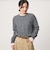 【WEB限定】＜at ease＞ワッフル ヘンリーネック  フラワープリント カットソー