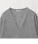 【WEB限定】＜at ease＞ダブルフェイス Vネック プルオーバー カットソー