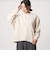 【WEB限定】＜at ease＞ダブルフェイス Vネック プルオーバー カットソー
