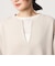 【WEB限定】＜at ease＞ダブルフェイス Vネック プルオーバー カットソー
