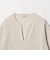 【WEB限定】＜at ease＞ダブルフェイス Vネック プルオーバー カットソー