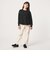 ハート ワッフル ロングスリーブ Tシャツ / キッズ 100cm-160cm