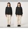 ハート ワッフル ロングスリーブ Tシャツ / キッズ 100cm-160cm