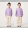 ハート ワッフル ロングスリーブ Tシャツ / キッズ 100cm-160cm