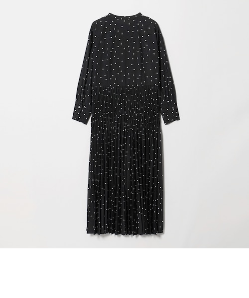 size SHORT/TALLあり］ワッシャー プリーツ ワンピース ドット