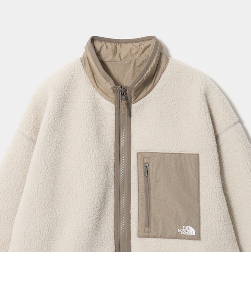 大きいサイズ✨90s バーバリー サイズ17BR 半袖ノーカラージャケット THE NORTH FACE＞リバーシブル エクストリーム パイル フリース