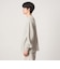 ワッフル クルーネック 長袖 Tシャツ カットソー