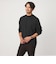 【WEB限定】JUST fit ウォームブレンド モックネック 長袖 カットソー -吸湿発熱-