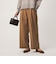 ［size SHORT/TALLあり］Daily Chic サキソニー ワイド パンツ