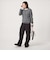 【WEB限定】＜at ease＞マルチボーダー ヘンリーネック カットソー