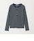 【WEB限定】＜at ease＞マルチボーダー ヘンリーネック カットソー