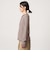 【WEB限定】＜at ease＞マルチボーダー ヘンリーネック カットソー