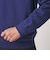 コットン ポリエステル シルク プレーティング モックネック ニット