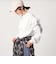 【WEB限定】＜at ease＞ソデ フリル ロングスリーブ プルオーバー カットソー
