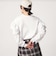 【WEB限定】＜at ease＞ソデ フリル ロングスリーブ プルオーバー カットソー