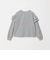 【WEB限定】＜at ease＞ソデ フリル ロングスリーブ プルオーバー カットソー