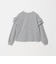 【WEB限定】＜at ease＞ソデ フリル ロングスリーブ プルオーバー カットソー