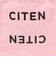 ＜CITEN＞ロゴ ステートメント プリントバッグ