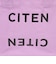 ＜CITEN＞ロゴ ステートメント バッグ S