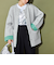 ＜CITEN＞ノーカラーニットコート