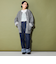 ＜CITEN＞ノーカラーニットコート