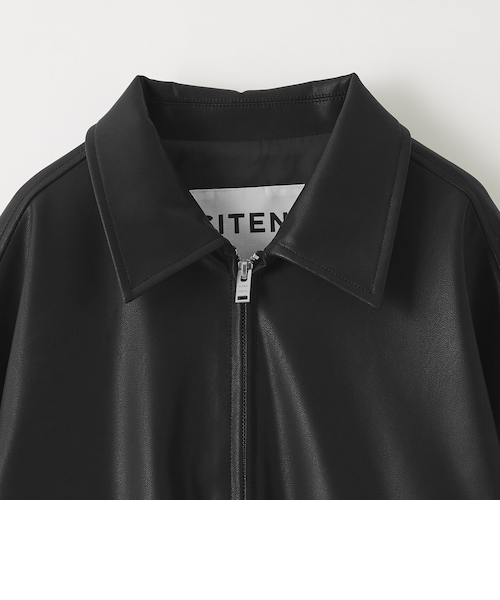 CITEN＞エッセンシャルレザーライクジャケット｜シテンの通販