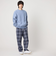 ＜CITEN＞オンブレーチェックナップパンツ
