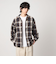 ＜CITEN＞オンブレーチェックシャツジャケット