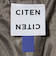 ＜CITEN＞ミニチェックジャケットブラウン