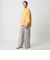 ＜CITEN＞ウールミックス3タックイージーワイドパンツ ライトグレー