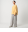 ＜CITEN＞ウールミックス3タックイージーワイドパンツ ライトグレー