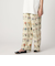 ＜CITEN＞ブロックフラワーシシュウイージーパンツ