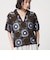 ＜CITEN＞クロシェ風ニットスキッパートップ