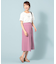 【洗える】麻混ストレッチ スカート