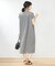 【洗える】シャーリングワッシャー ワンピース